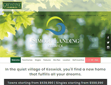 Tablet Screenshot of greystonehomes.ca